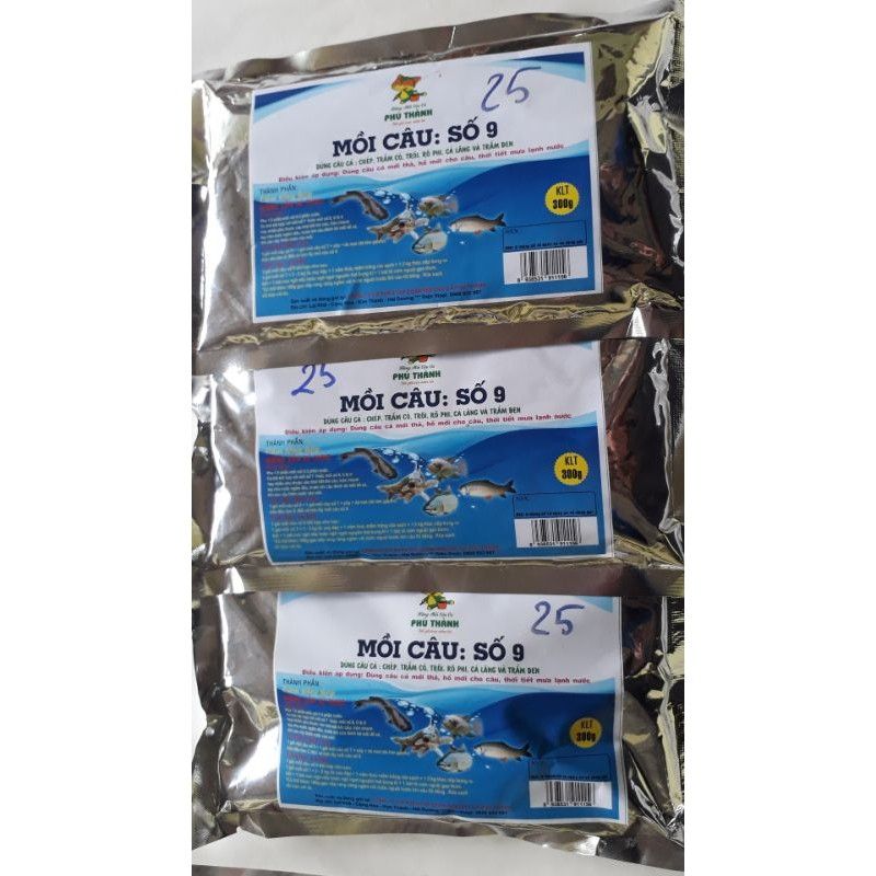 2 Gói Mồi Câu Cá Phú Thành Số 9_ Mồi Câu Đa năng