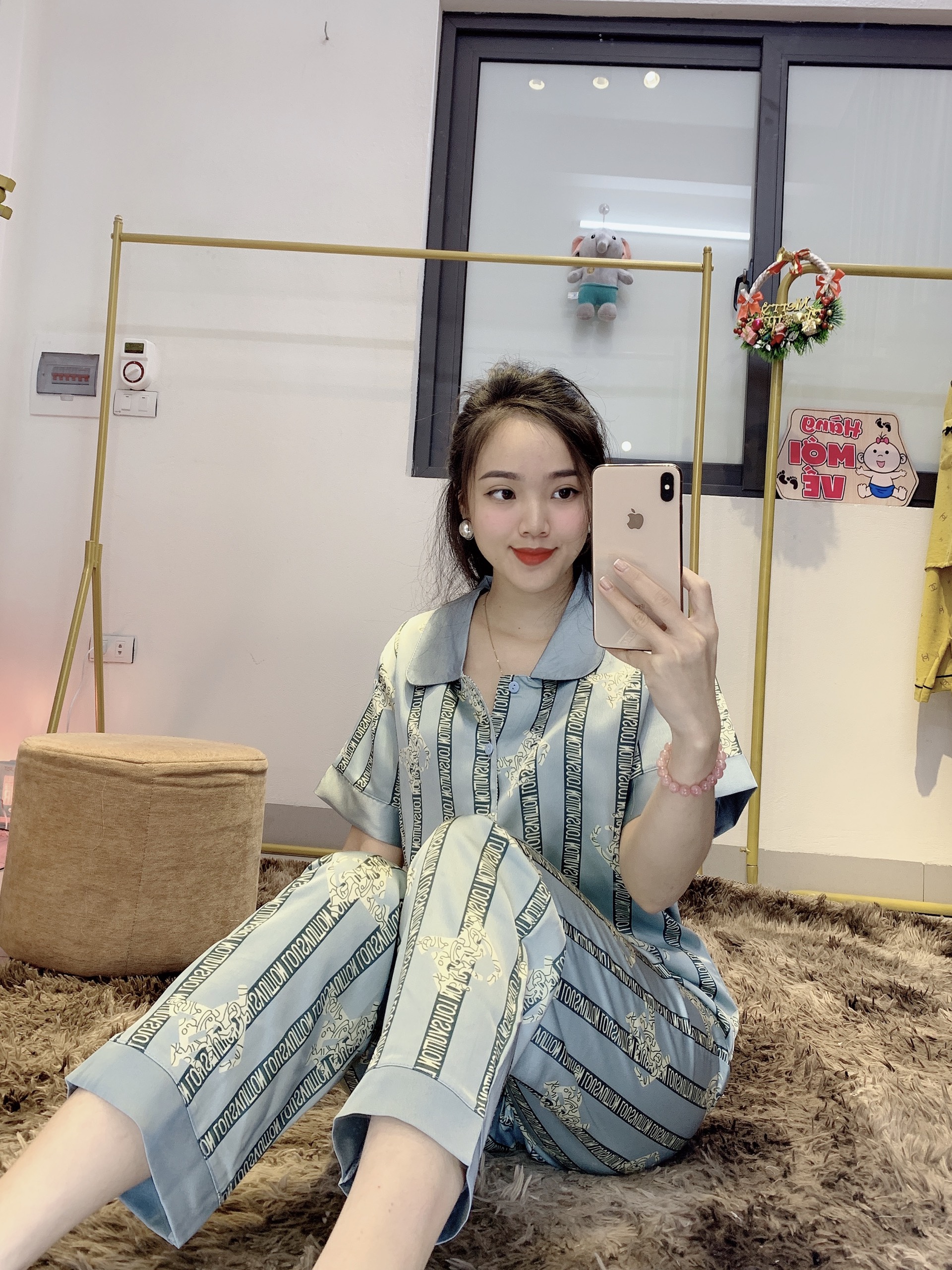 Bộ pijama Lụa Jume Tay Ngắn Quần Dài