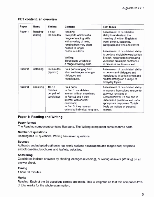 Cambridge Preliminary English Test - PET bộ 8 cuốn