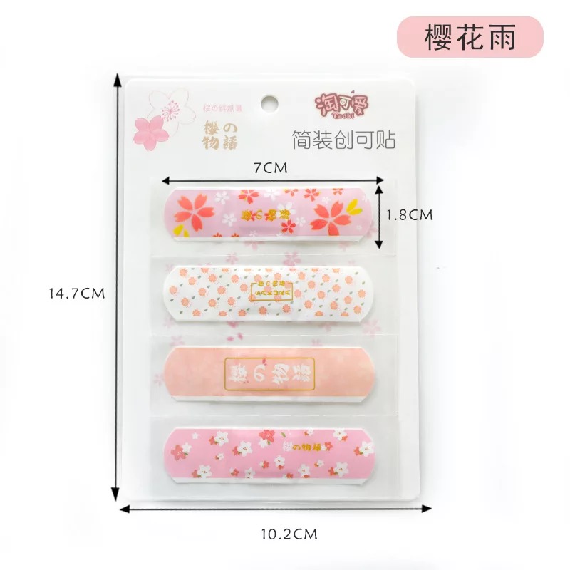 Băng Keo Cá Nhân Họa Tiết Họa Hình (Set 4 cái) - Băng dán cá nhân