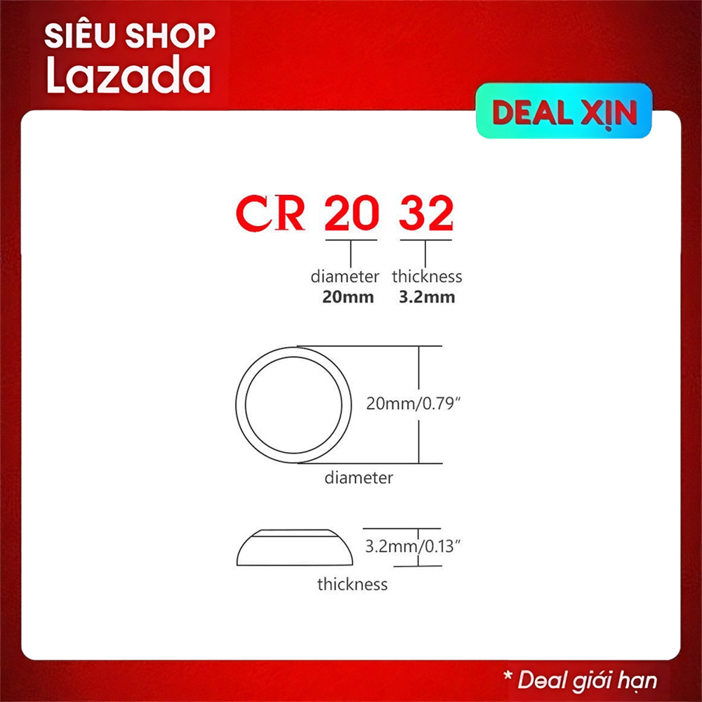 1 pin Panasonic CR2032 Lithium 3V - Pin nút / Pin CMOS