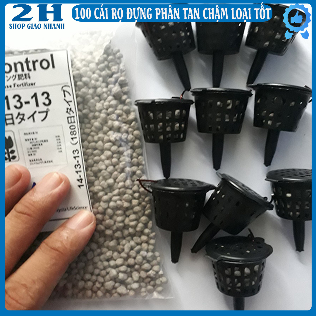 100 cái giỏ đựng phân tan chậm dành cho cây cảnh, rọ đựng phân tan chậm.