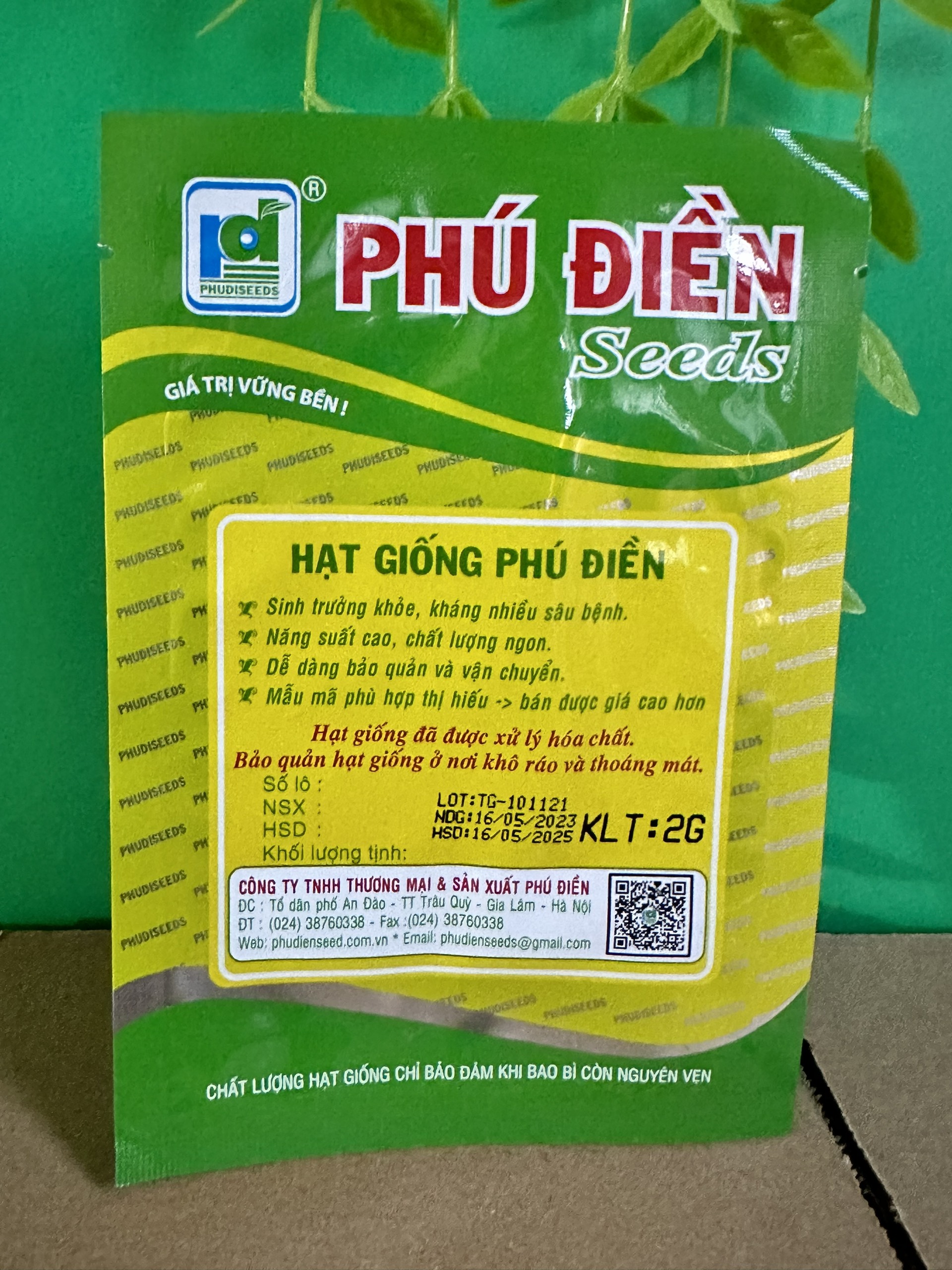 Hạt giống cà pháo xanh PD301
