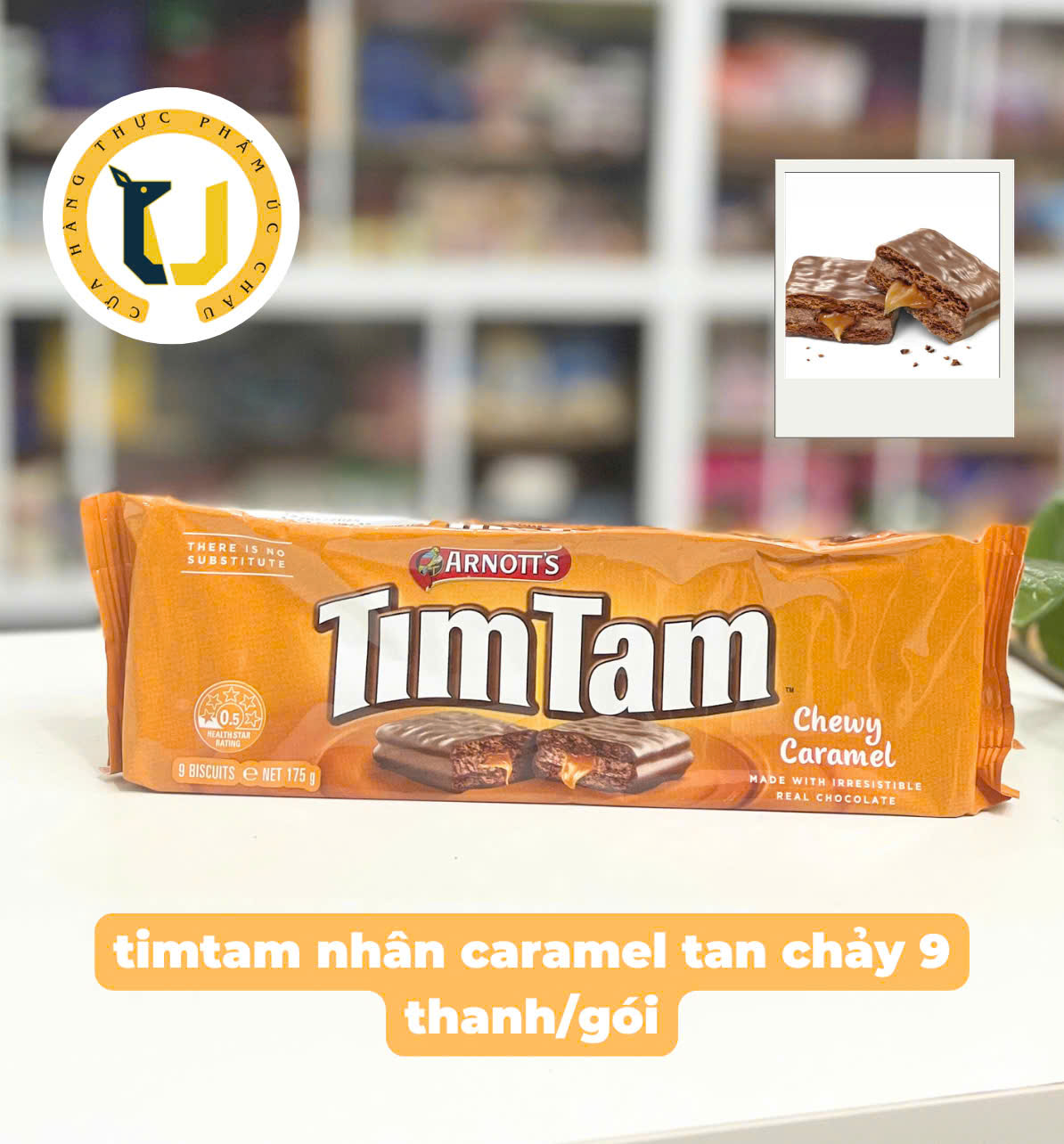 (HÀNG ÚC) Bánh quy xốp phủ socola thương hiệu Timtam  Arnott's chocolate biscuit