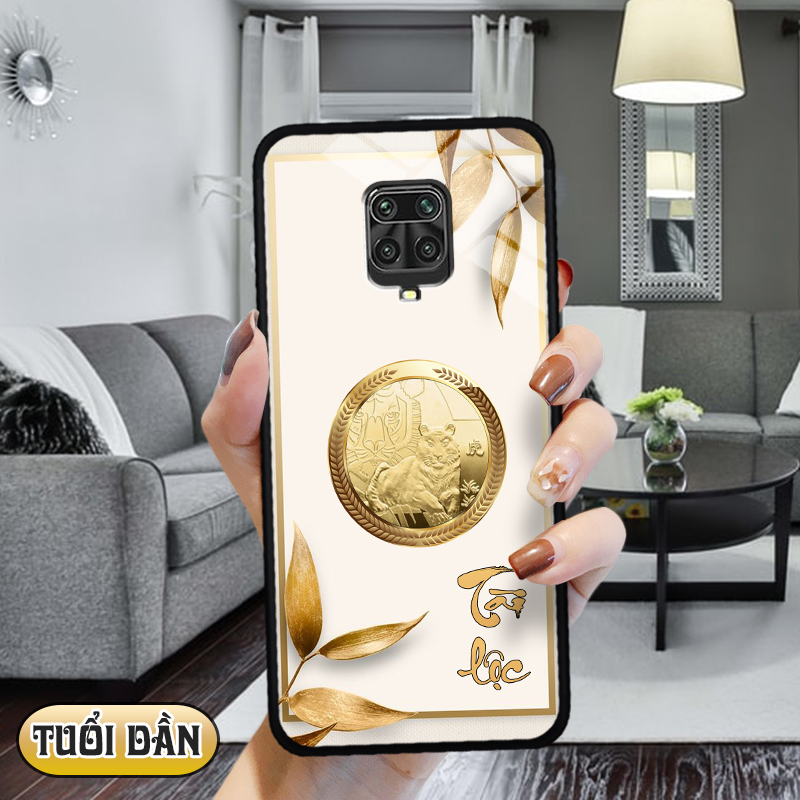 Ốp lưng kính 12 con giáp cho Xiaomi Redmi Note 9S/ Note 9 Pro