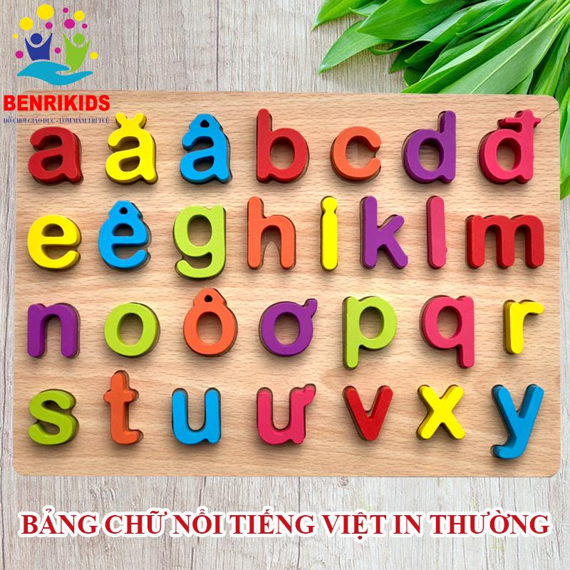 Bảng Chữ Cái Tiếng Việt, Đồ Chơi Gỗ Thông Minh, Đồ Chơi Giáo Dục Dựa Trên Nguyên Lý Montessori, Học Làm Quen Với Các Chữ Cái Cơ Bản, Nâng Bước Cùng Con Đến Trường, Thúc Đẩy Tính Tò Mò Sáng Tạo Của Trẻ Nhỏ
