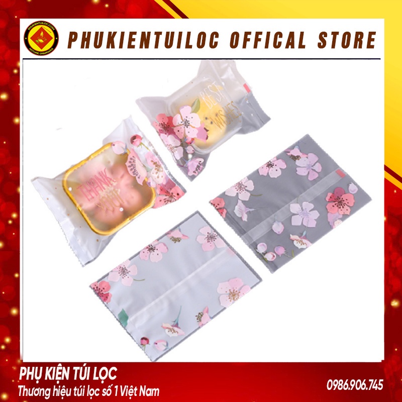 Set 100 Túi đựng bánh cookie/ bánh quy/ trà hoa nhiều kích thước- Phukientuiloc.com
