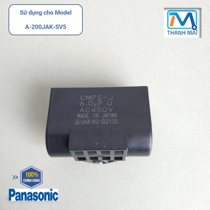 [Chính hãng] Tụ điện máy bơm nước Panasonic MODEL A-200JAK-SV5
