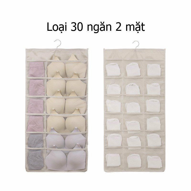 👛 Túi treo đồ lót - treo vớ ( 30 ngăn ) 👛