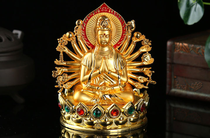 Tượng Quan Âm để xe ô tô 2 hướng