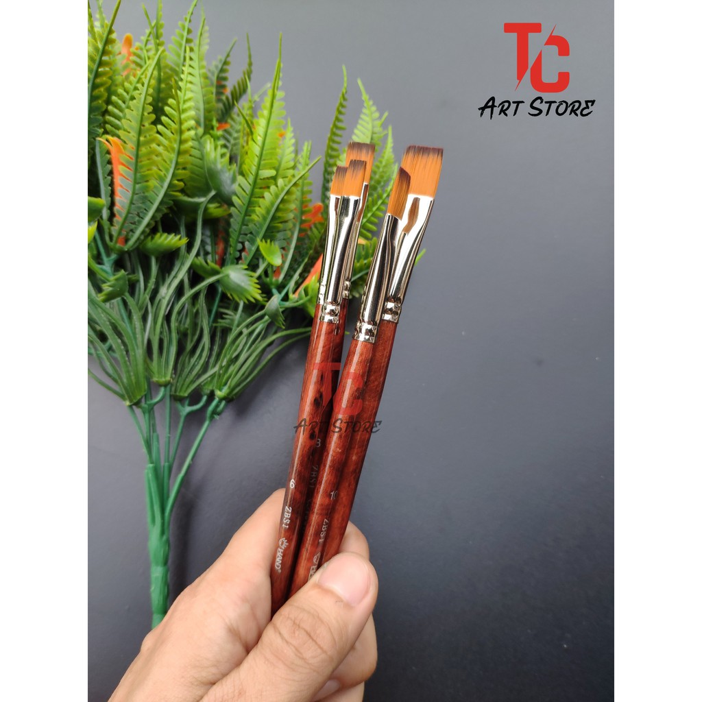 Cọ Vẽ Đầu Dẹp Hand Zbs1 (Số 4 Đến 12)