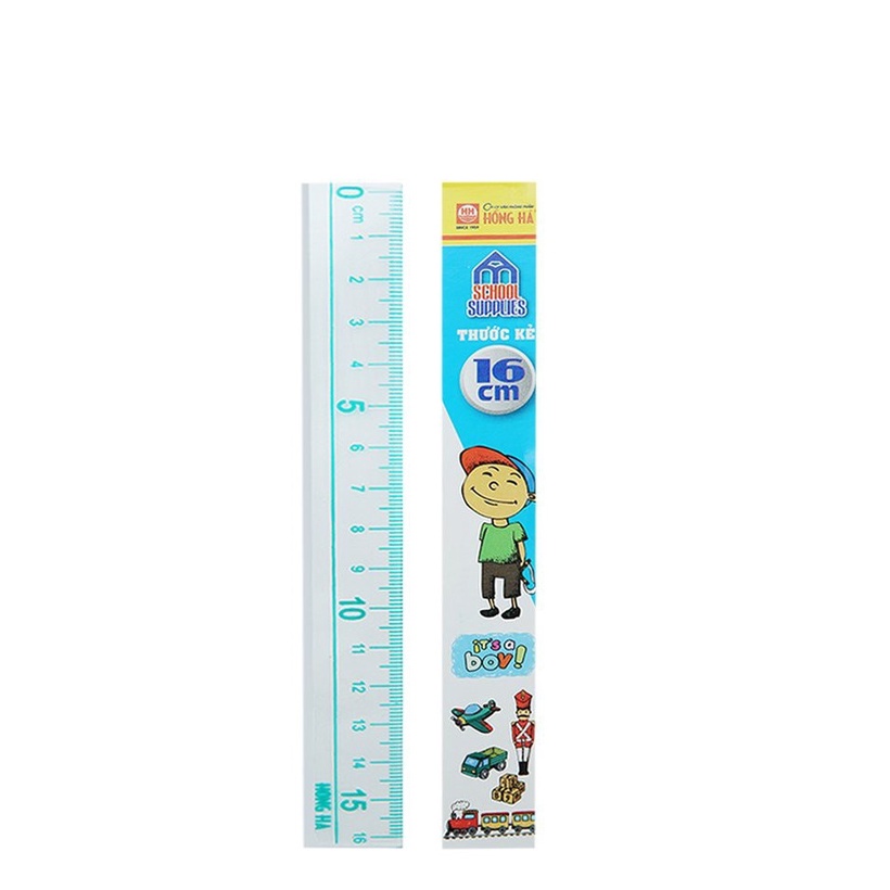 Thước Kẻ Học Sinh 16cm Hồng Hà (3367)