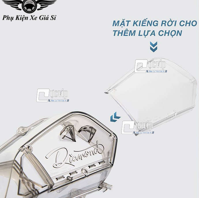 Ốp Pô E Trong Suốt Xe SH Mode 2020 MS3430