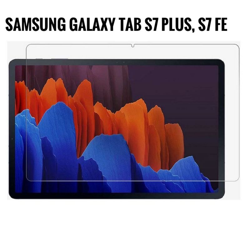 Kính cường lực cho samsung galaxy tab s7 , s7 fe , s7 plus trong suốt, bảo vệ màn hình