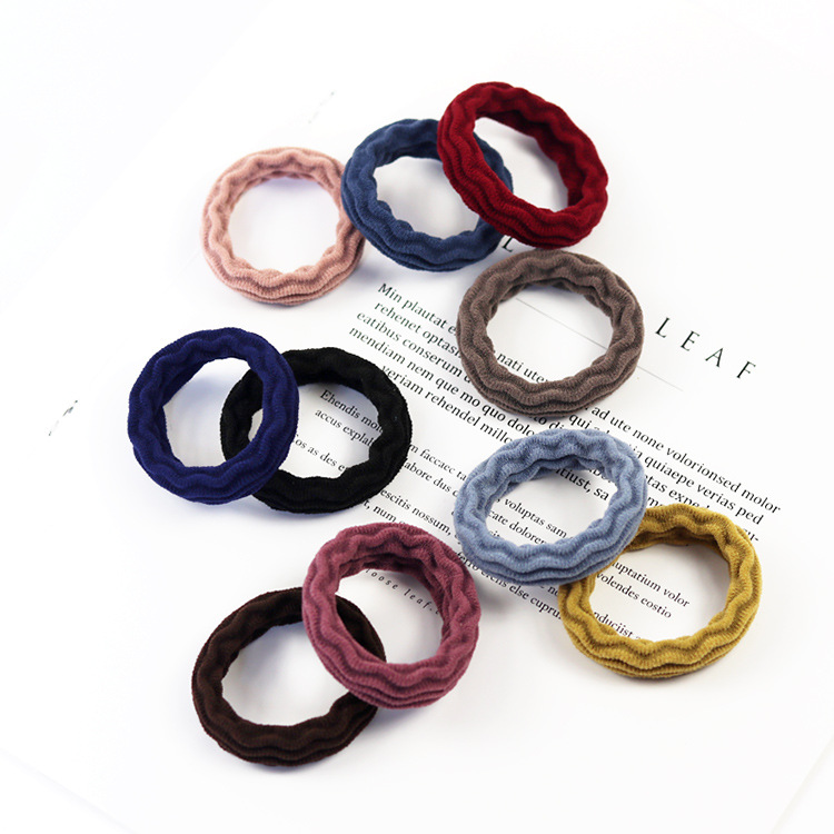 Set 10 sợi thun cột tóc nữ bền và co giãn tốt