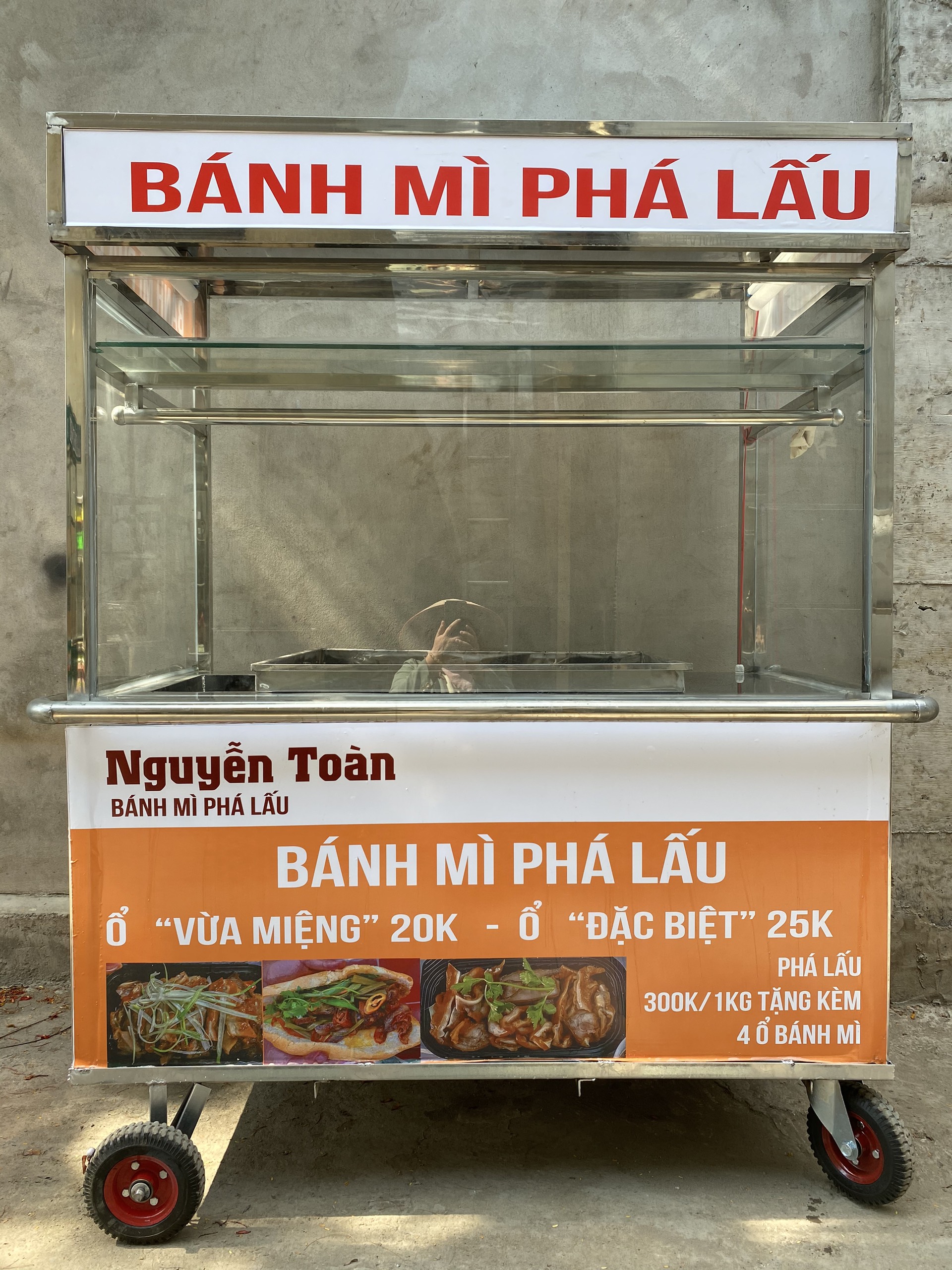 Xe đẩy bánh mì giá rẻ 1987 bền đẹp phong cách mới