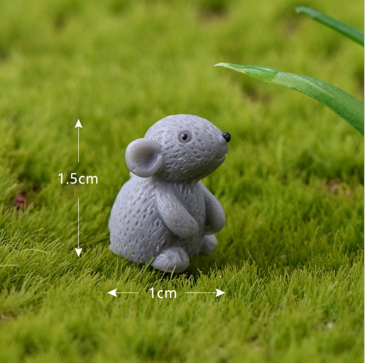 [HCM]Mô hình Combo 2 Thú nhỏ dễ thương Chuột Sóc Thỏ Sên Vịt trang trí tiểu cảnh thủy sinh terrarium chậu cây cảnh sen đá bánh kem xương rồng