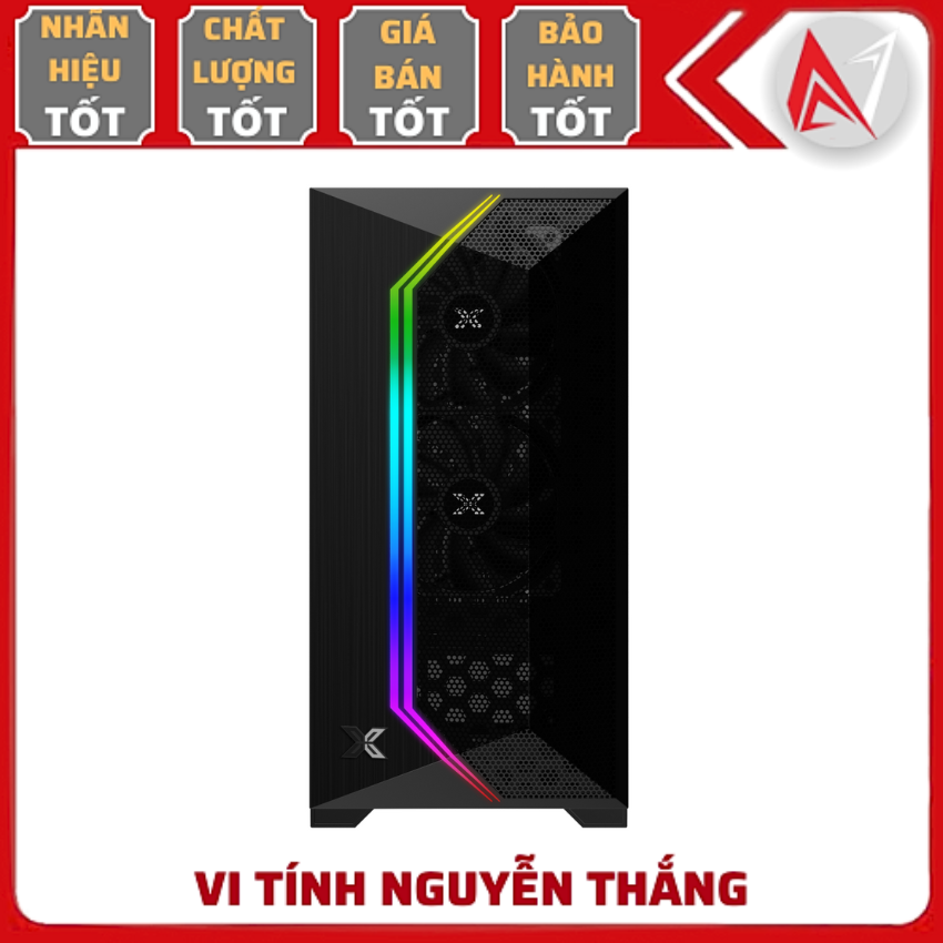 Xigmatek GEMINI II 3FB (en48380) premium gaming black case (m-ATX, with 3 fans xigmatek x22b)