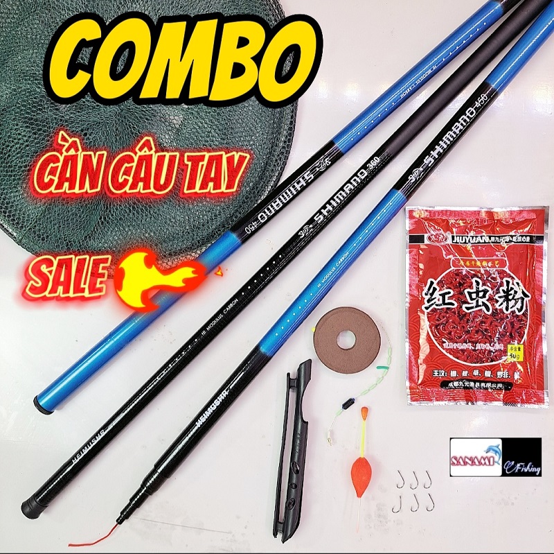 Cần Câu Tay SHIMANO Giá Rẻ, chất liệu Carbon, đủ size ( 6m3, 5m4, 4m5, 3m6, 2m7) - SANAMI FISHING
