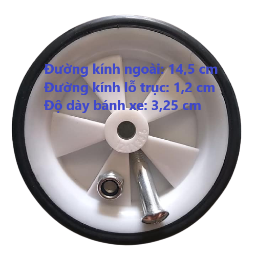 Bánh xe cao su siêu bền nhiều kích thước