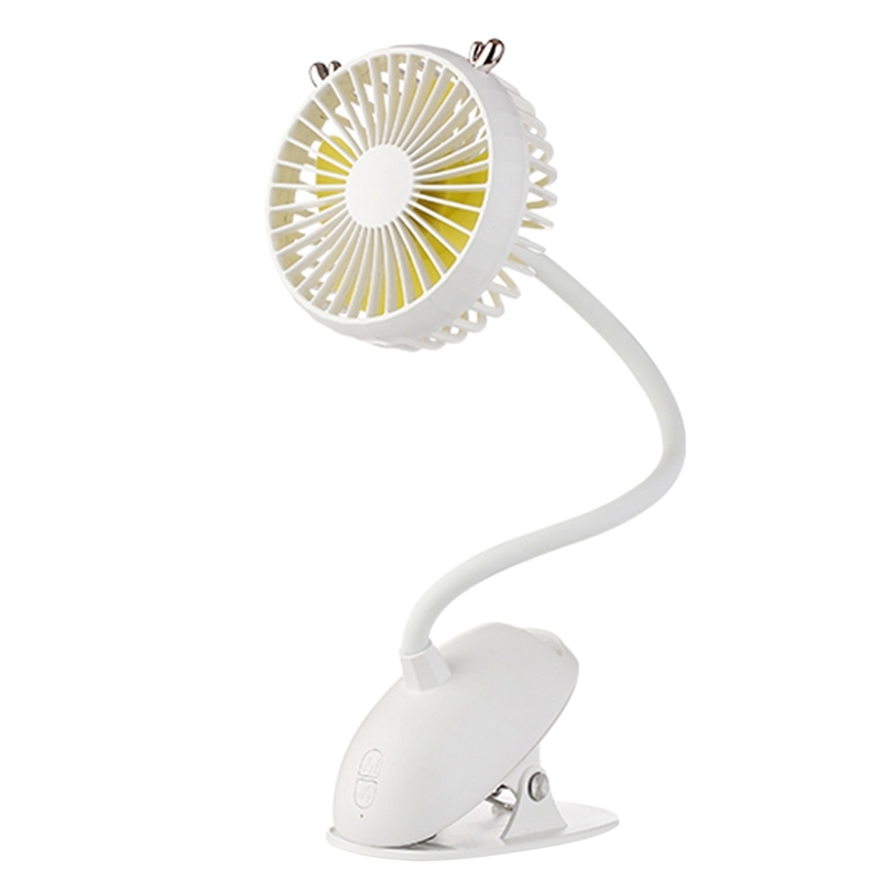 Usb Portable Clip On Stroller Fan, Flexible Bendable Mini Personal Desk Electric Fans With Rechargeable Battery Operated Quiet Cooling Oscillating Fans For Bed