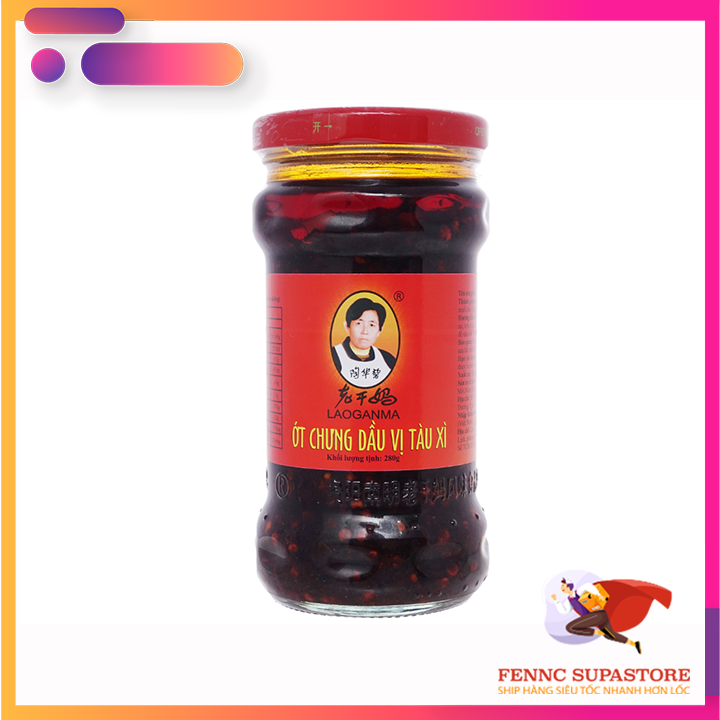 Combo 3 Lọ Laoganma Vị Tàu Xì 280G