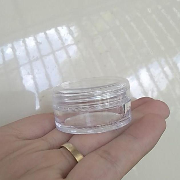 10 hũ nhựa chiết tròn nắp TRONG 10g - Hủ nhựa chiết mỹ phẩm du lịch