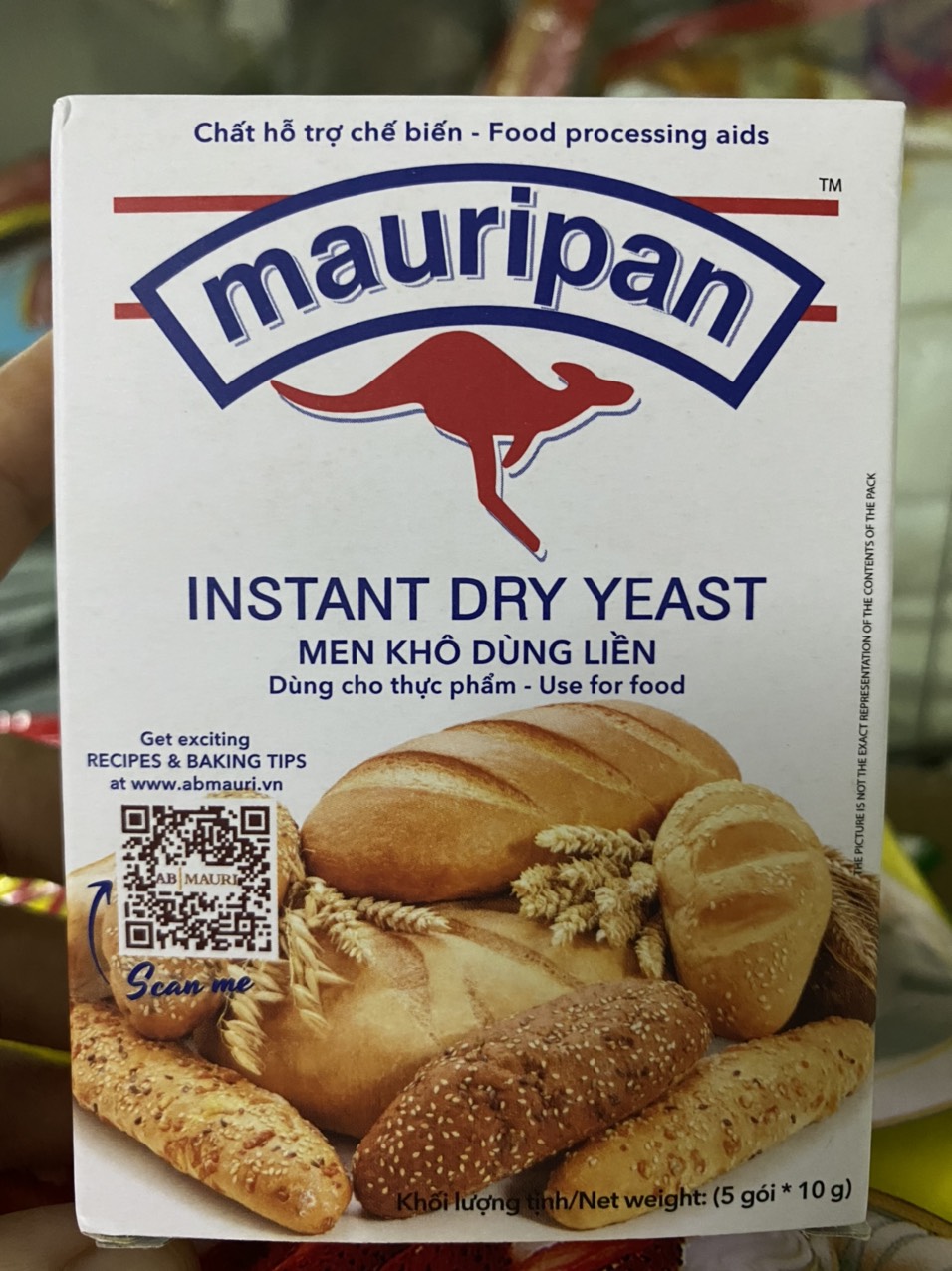 Men khô Mauripan hộp 5 gói (10gam x5gói)
