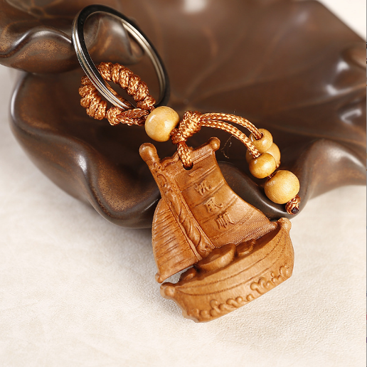 Hook Lock shape 3D Ultra beautiful eagle wood swell đẹp waterproof key-chains Buddha wood timbers swell waterproof pole-MOC department of car-hook buckle wood beautiful and unique-door lock