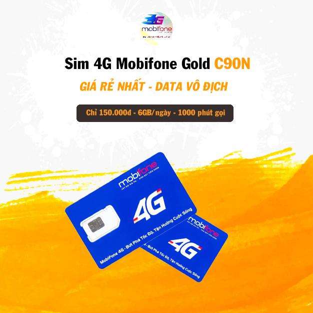 [HCM]Sim 4G 10 số Mobifone C90N.Mỗi tháng Tặng 120GB + miễn phí 1000phut nội mạng +50p ngoại mạng.