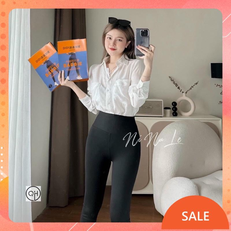 Quần legging cạp cao gen bụng chất umi hàn cao cấp co giãn 4 chiều nâng mông siêu tôn dáng