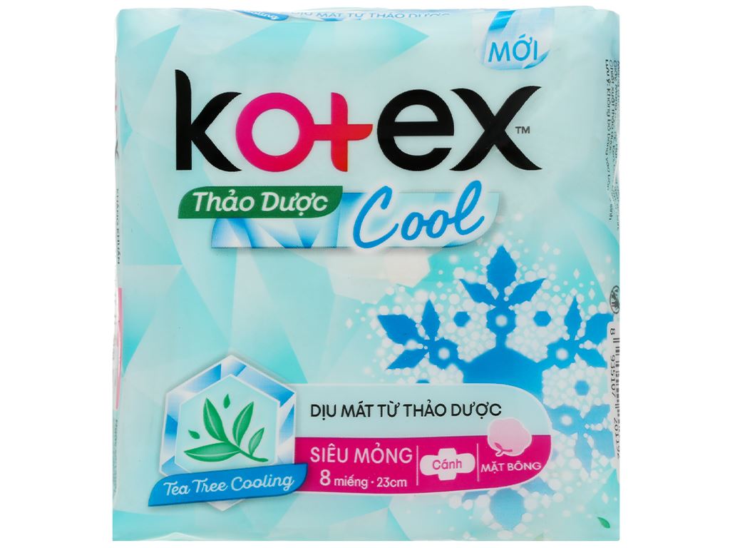 Băng vệ sinh Kotex maxcool siêu mỏng cánh