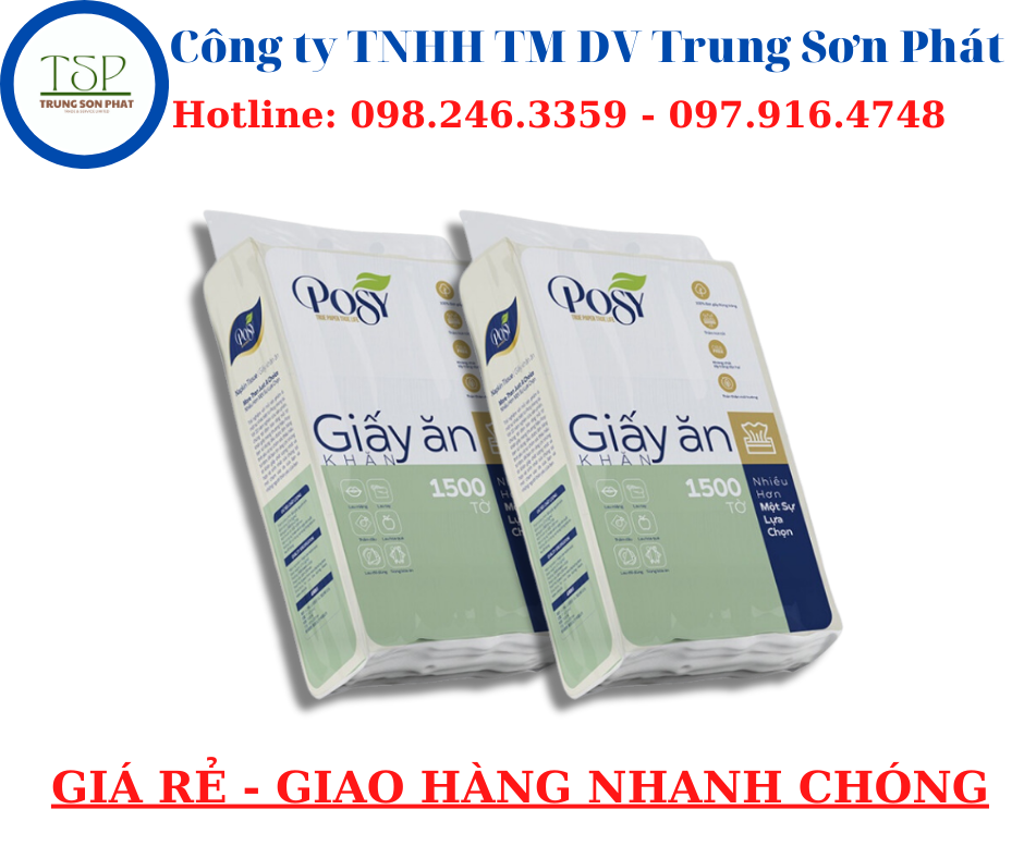 Khăn Giấy Rút Posy 1500 Tờ/Bịch ( 1Kg )