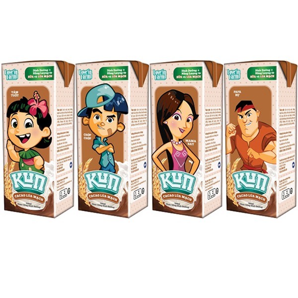 Thùng 48 hộp sữa lúa mạch hương socola LiF Kun 110ml
