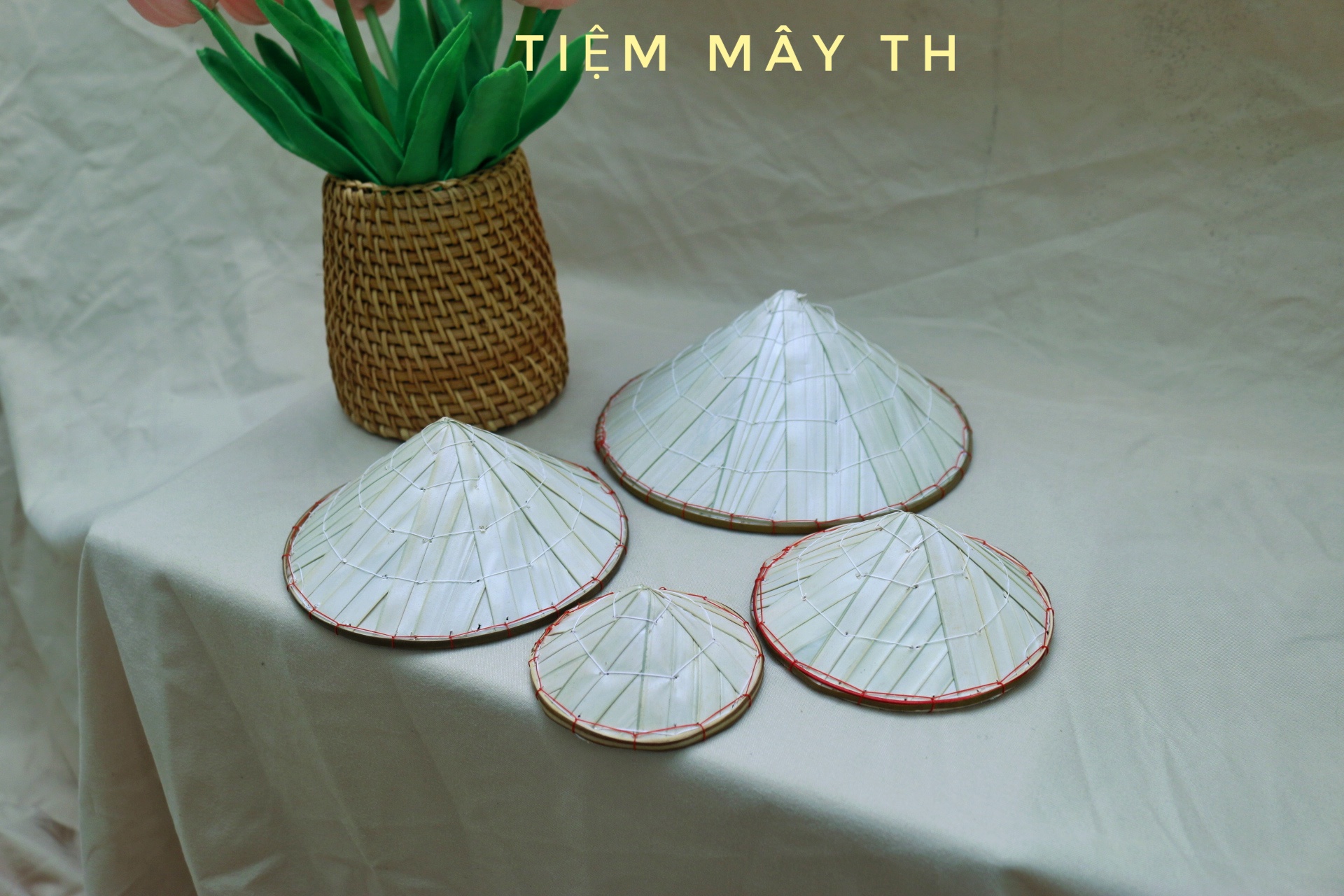 (Kho sỉ) Nón lá mini TIỆM MÂY TH trang trí, nón mini decor