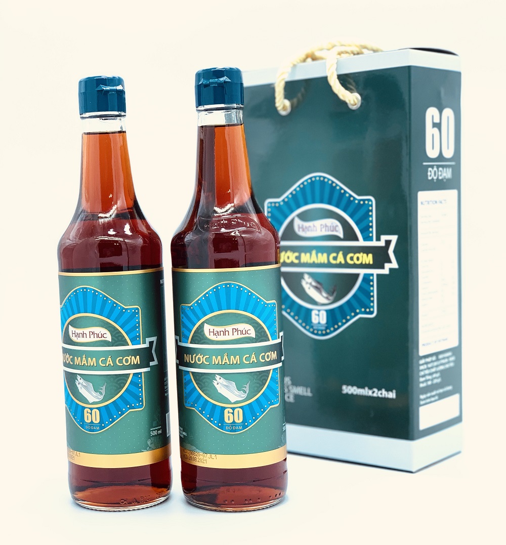 Nước Mắm Cá Cơm Hạnh Phúc 60 độ đạm chai 500ml