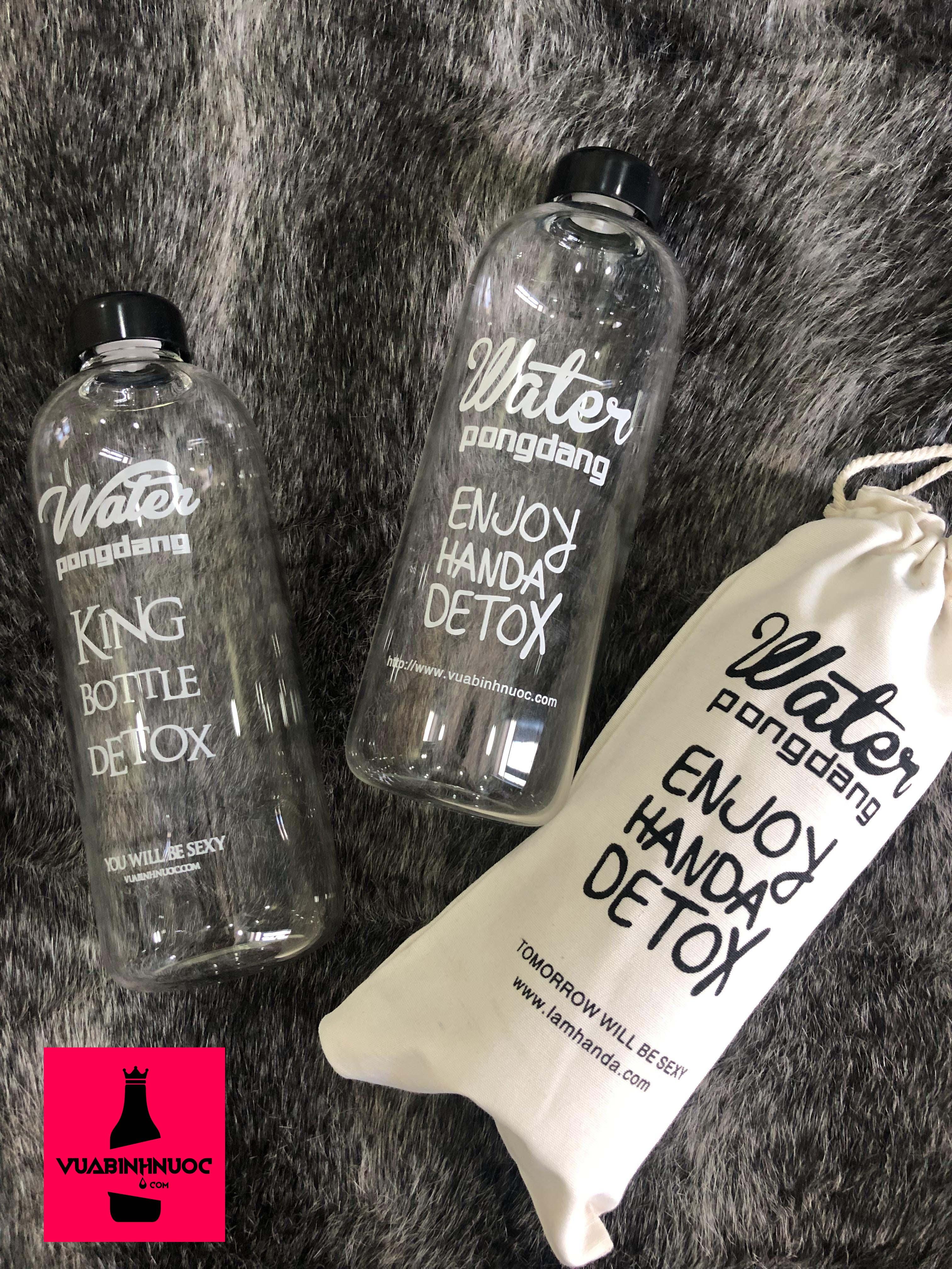 Bình thủy tinh Pongdang Detox 1000ml