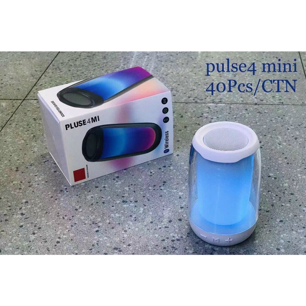 Loa Bluetooth Pluse 4 Mini Đèn Led Theo Nhạc Siêu Hay