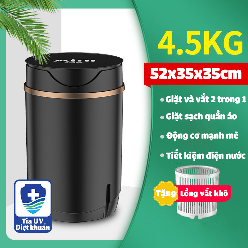 Máy giặt mini bán tự động DEKE XPB-66 giặt đồ trắng - giặt đồ cho bé - giặt đồ cho sinh viên người ở trọ