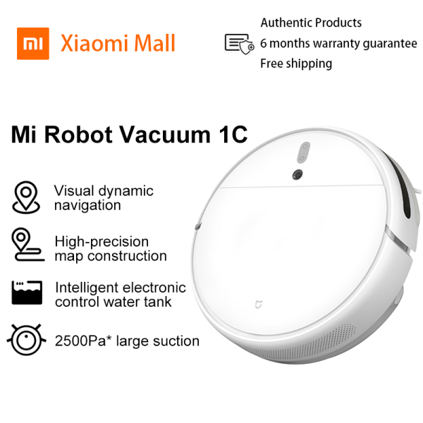 Xiaomi Mi Robot Vacuum Cleaner 1C Xiaomi Mijia Robotic Vacuum Cleaner Sweeping Mopping STYTJ01ZHM for Home Automatic Dust Sterilize Smart Planned Cleaner