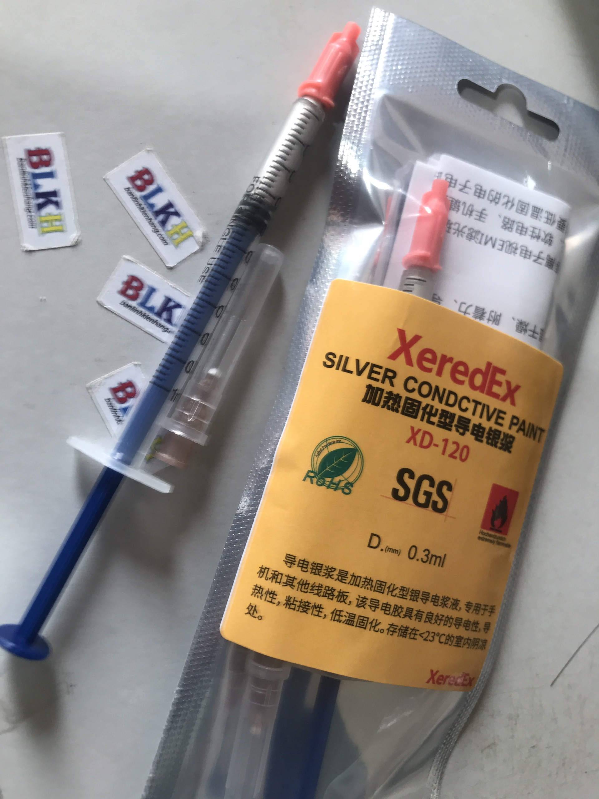 Keo bạc dẫn điện 0.2ml 0.3ml 0.5ml 0.7ml - bút vẽ mạch