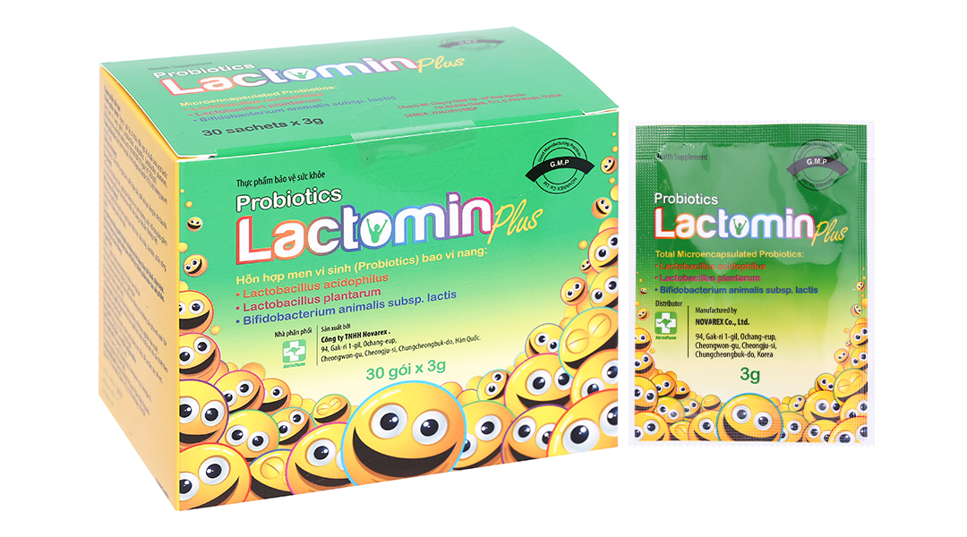 Cốm vi sinh Probiotics Lactomin Plus - bổ sung lợi khuẩn hộp 30 gói x 3g