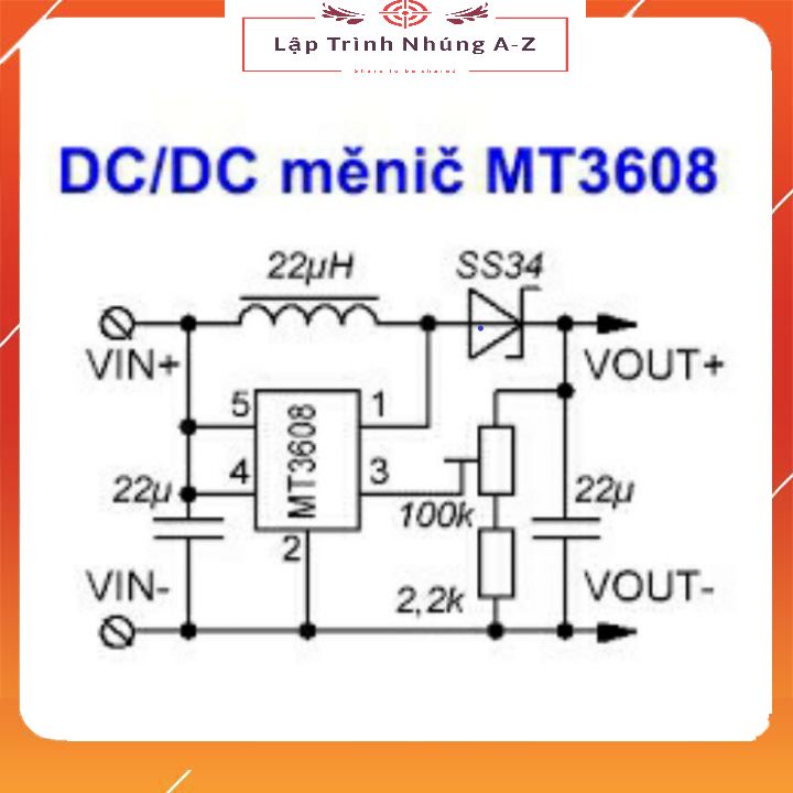[Lập Trình Nhúng A-Z][134] Mạch Nguồn Tăng Áp DC MT3608 2A