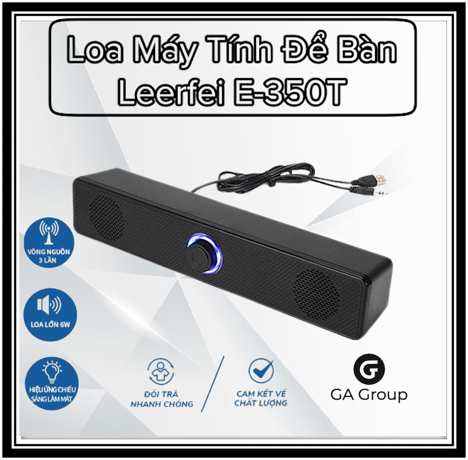 Loa Vi Tính 2.0 Để Bàn Leerfei E-350T