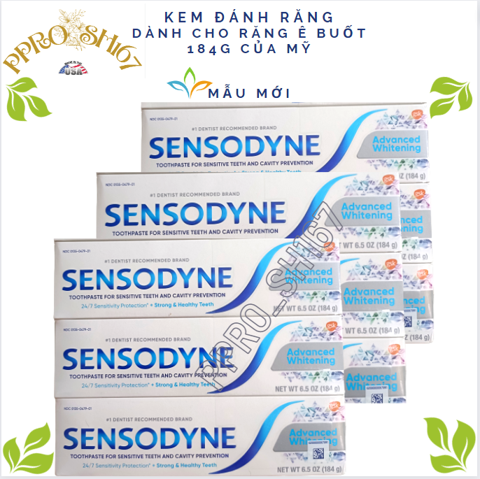 Kem đánh răng SENSODYNE dành cho răng ê buốt ,Mỹ 184g ( Mẫu mới)