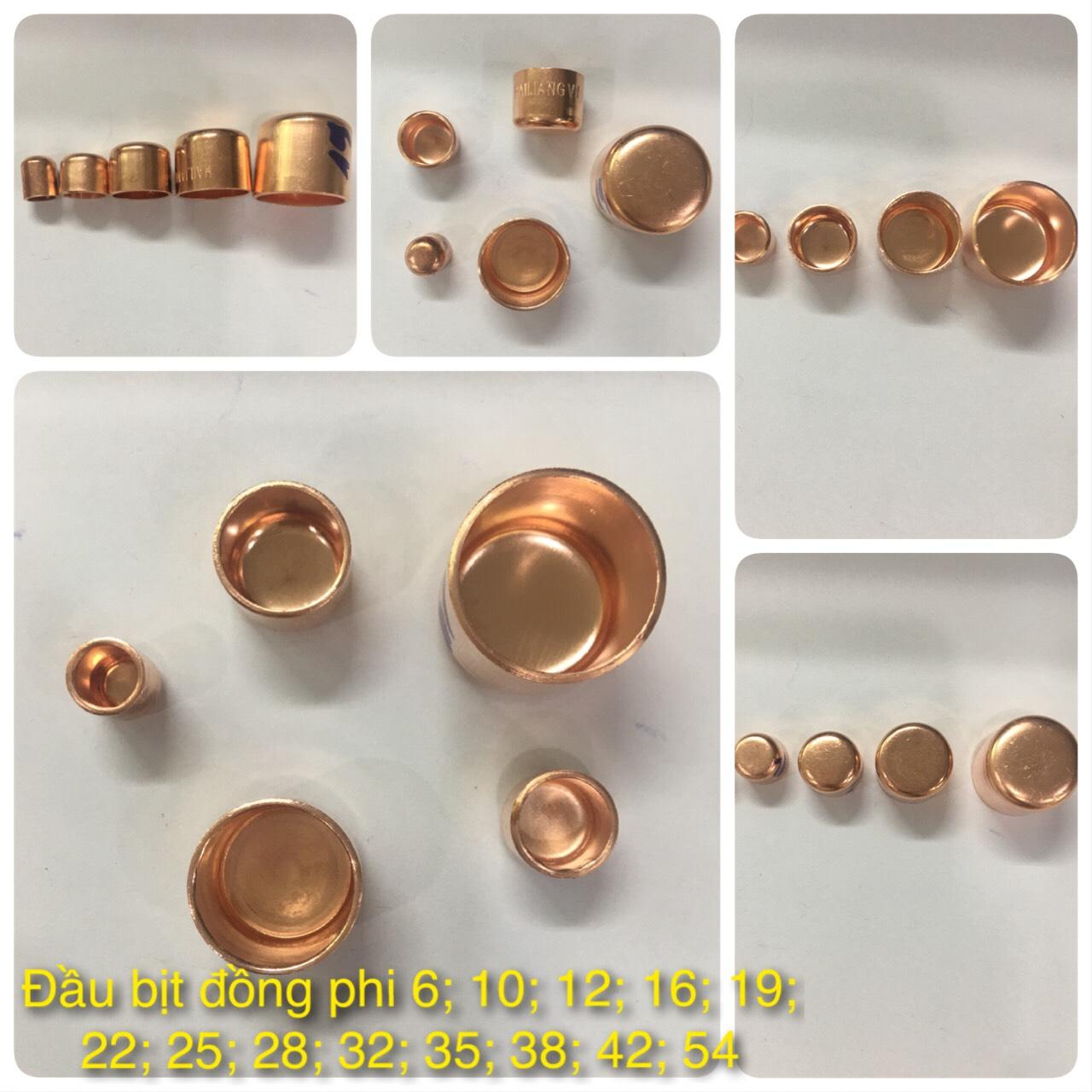 Com bo 5 cái đầu bịt đồng ø12