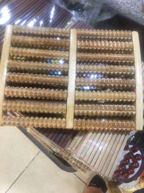Massage chân bằng gỗ 8 hàng