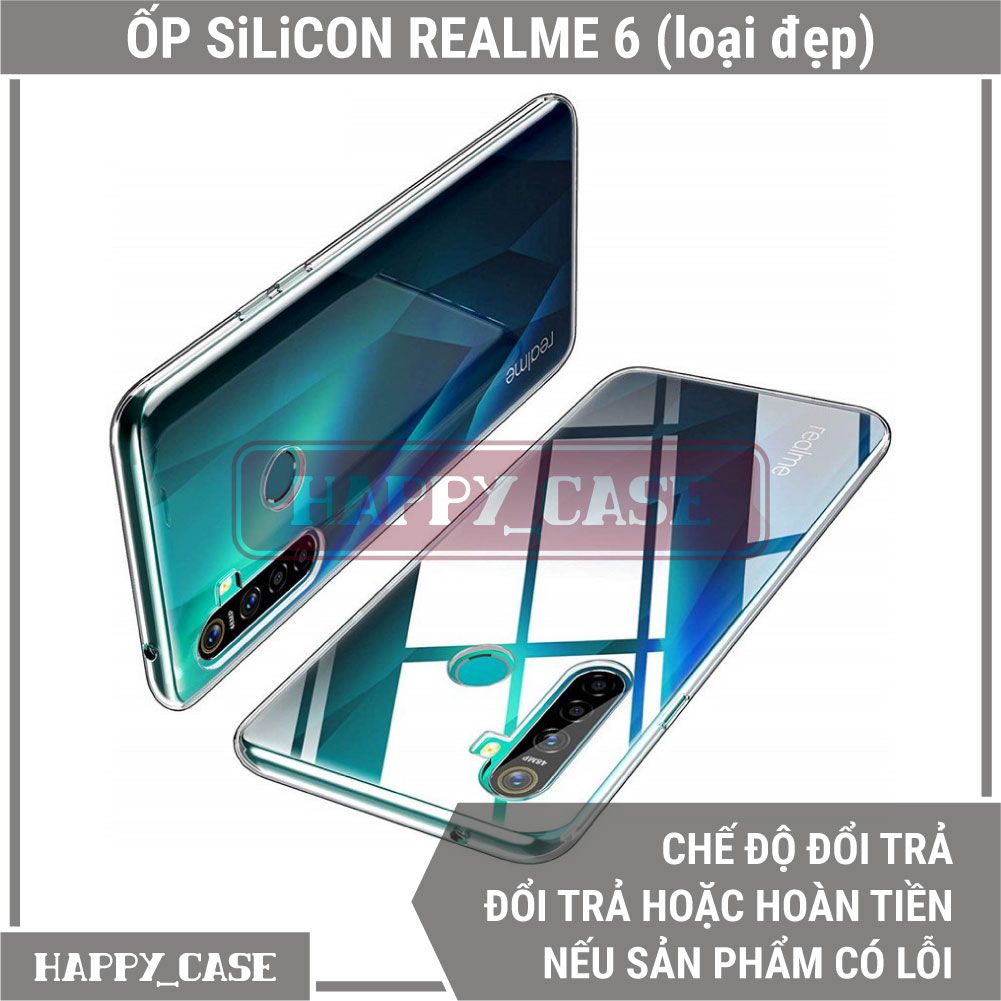 Ốp Lưng Điện Thoại Realme 6 (Loại Đẹp) Thin Transparent Silicon