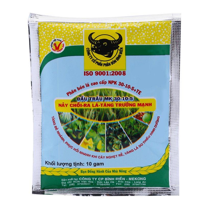 Phân bón lá cao cấp Đầu Trâu MK 30-10-5 10g