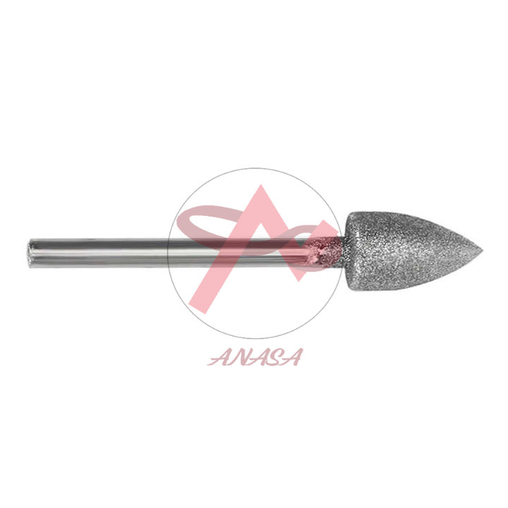 Đầu mài kim cương trục 3mm - mũi nhọn